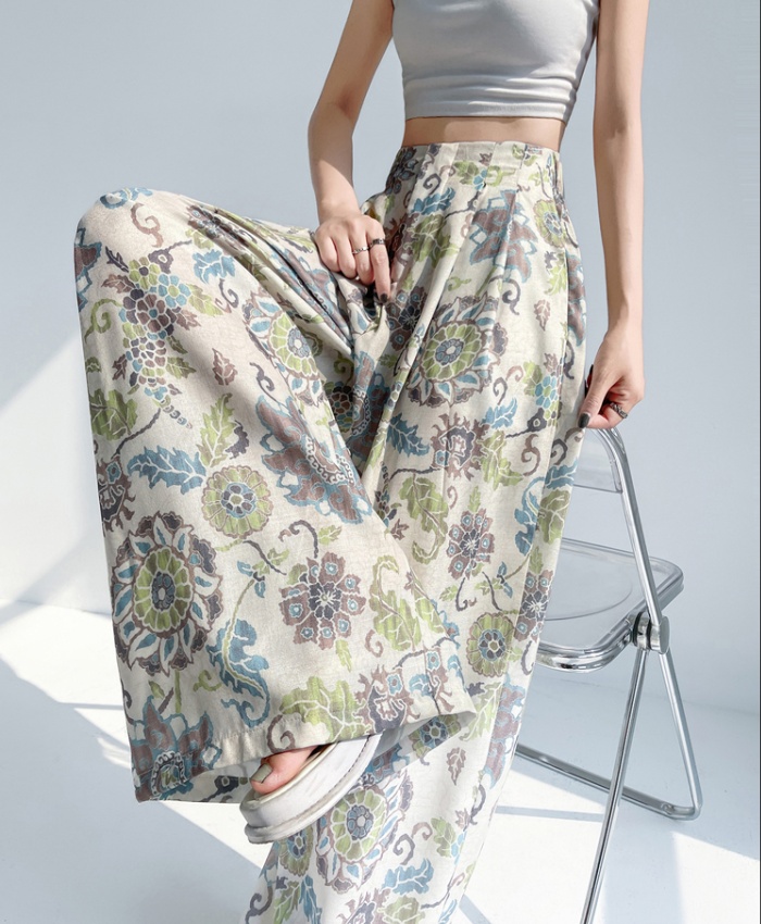 High waist suit pants wide leg pants for women