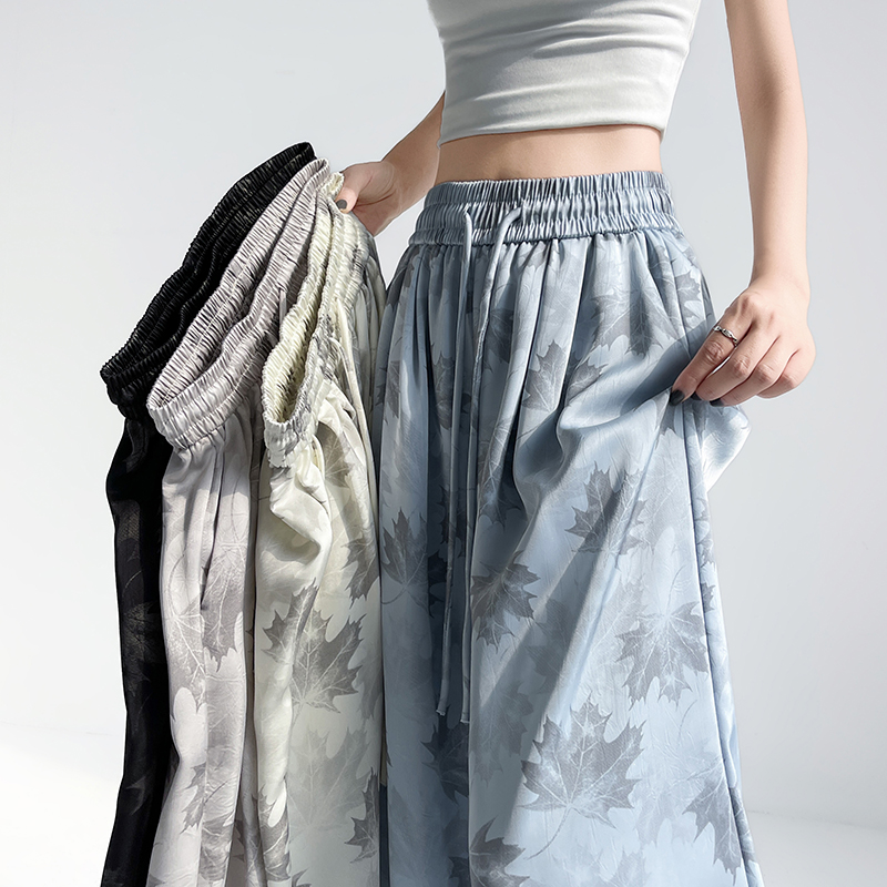 High waist wide leg pants summer pants for women