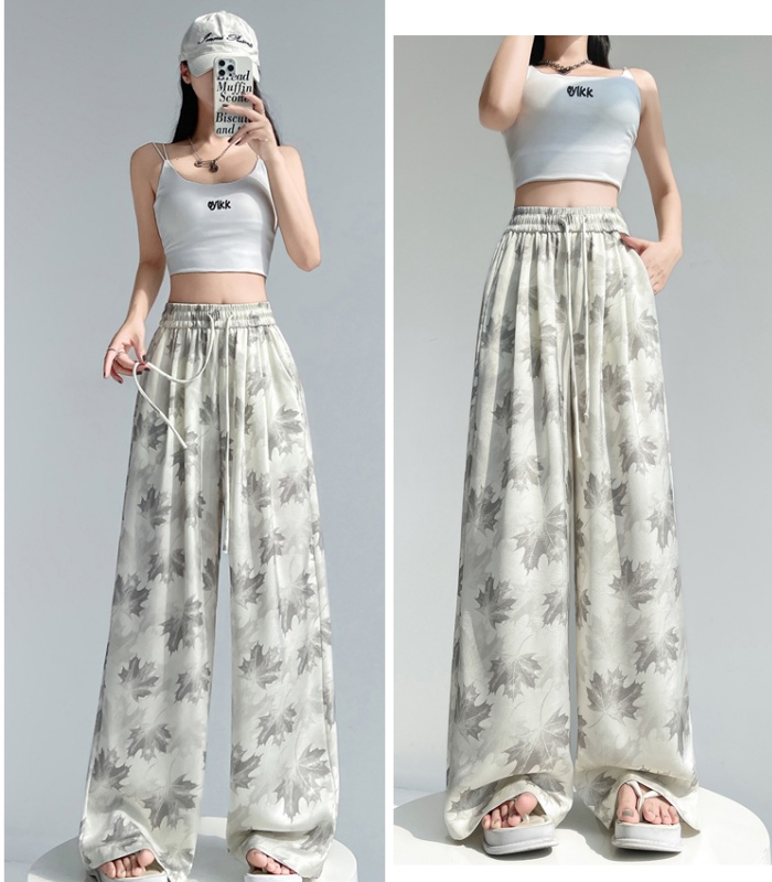 High waist wide leg pants summer pants for women