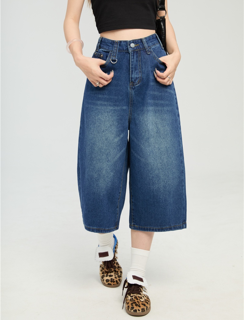 Seven tenths summer wide leg pants straight jeans for women