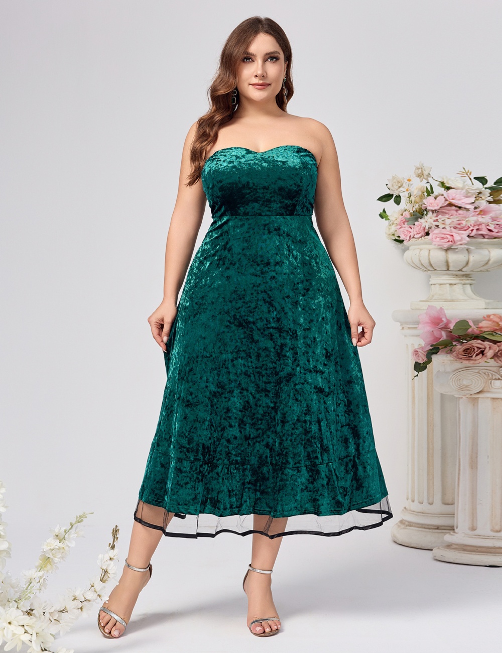 Pure large yard European style dress 2pcs set