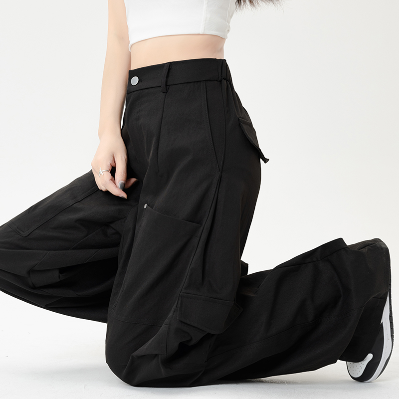 Rivets Casual work clothing straight fashion long pants