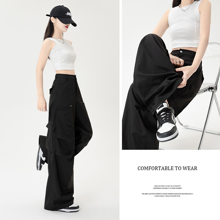 Rivets Casual work clothing straight fashion long pants