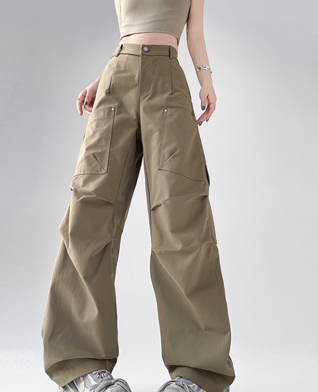Rivets Casual work clothing straight fashion long pants