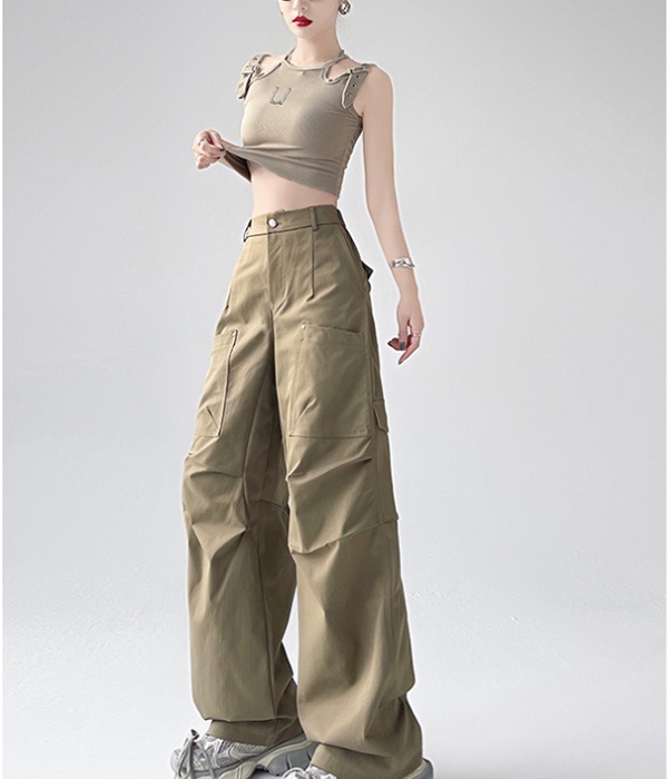 Rivets Casual work clothing straight fashion long pants