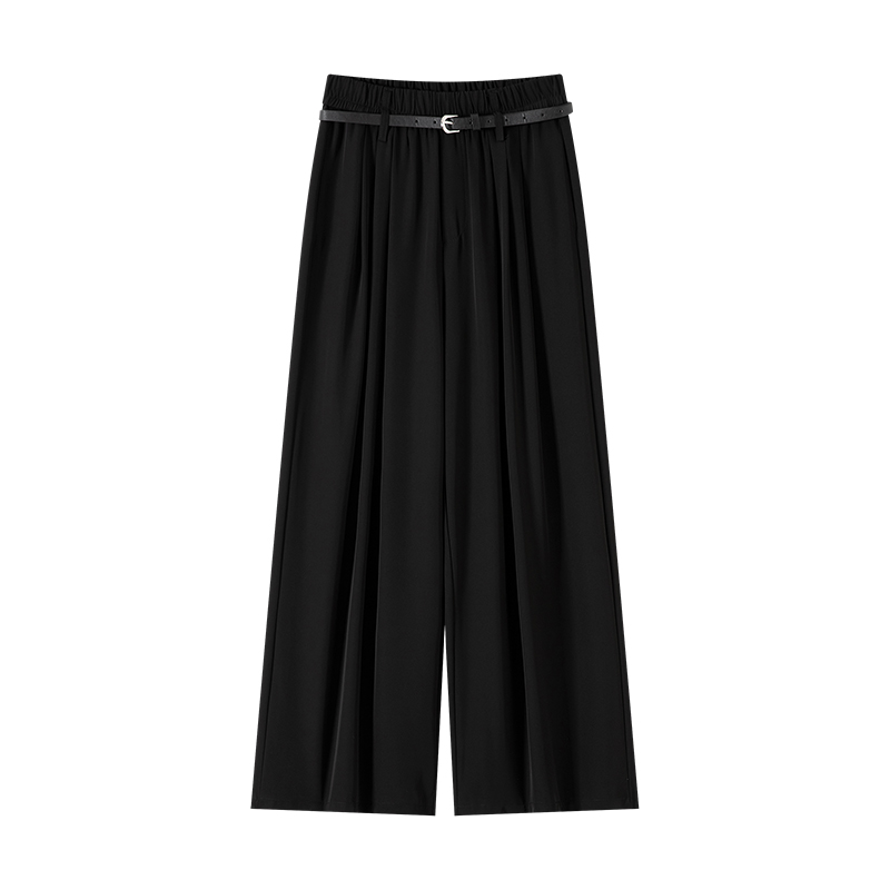 Slim wide leg pants straight business suit for women