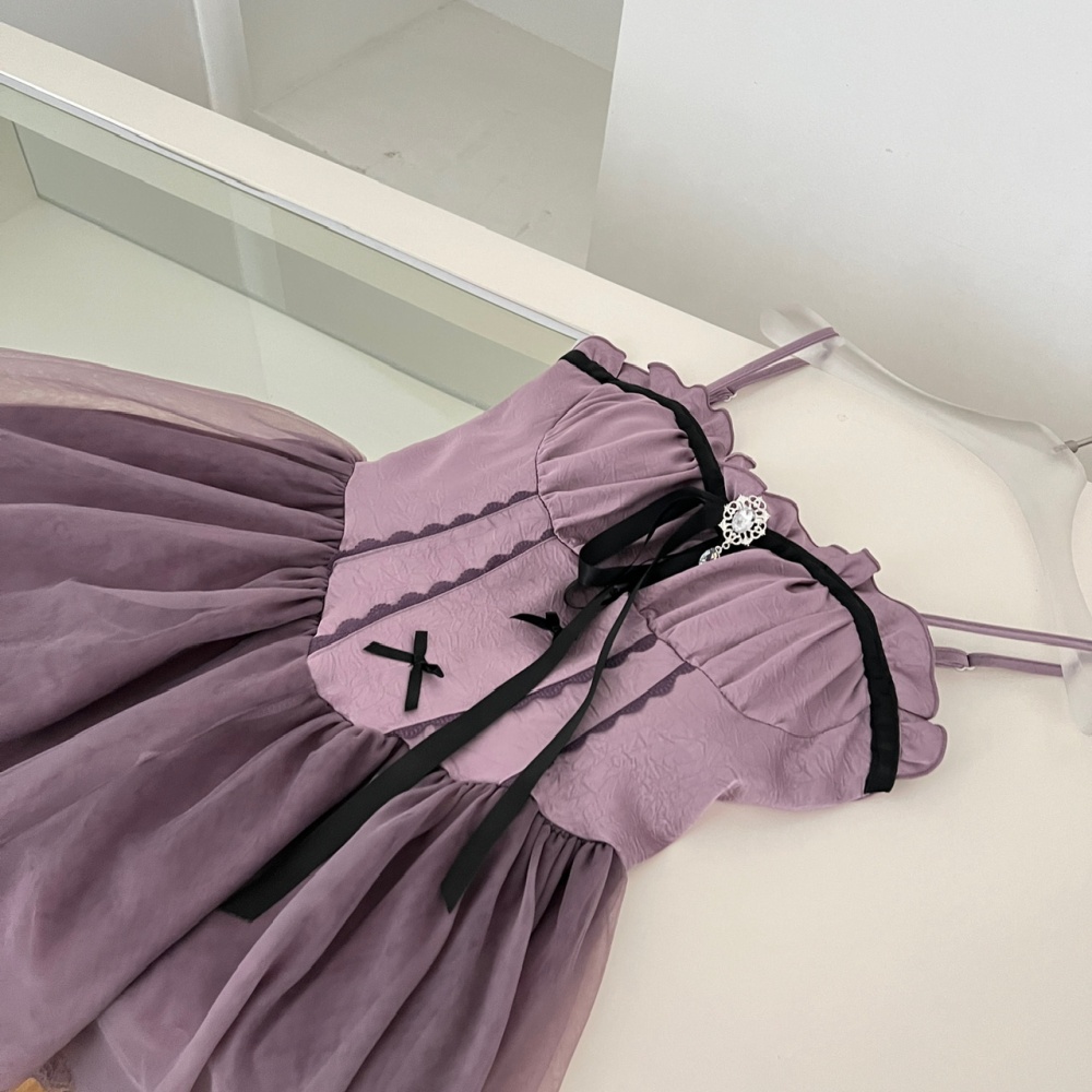 Pinched waist enticement slim summer dress