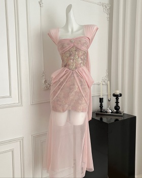 Package hip maiden dress slim long dress