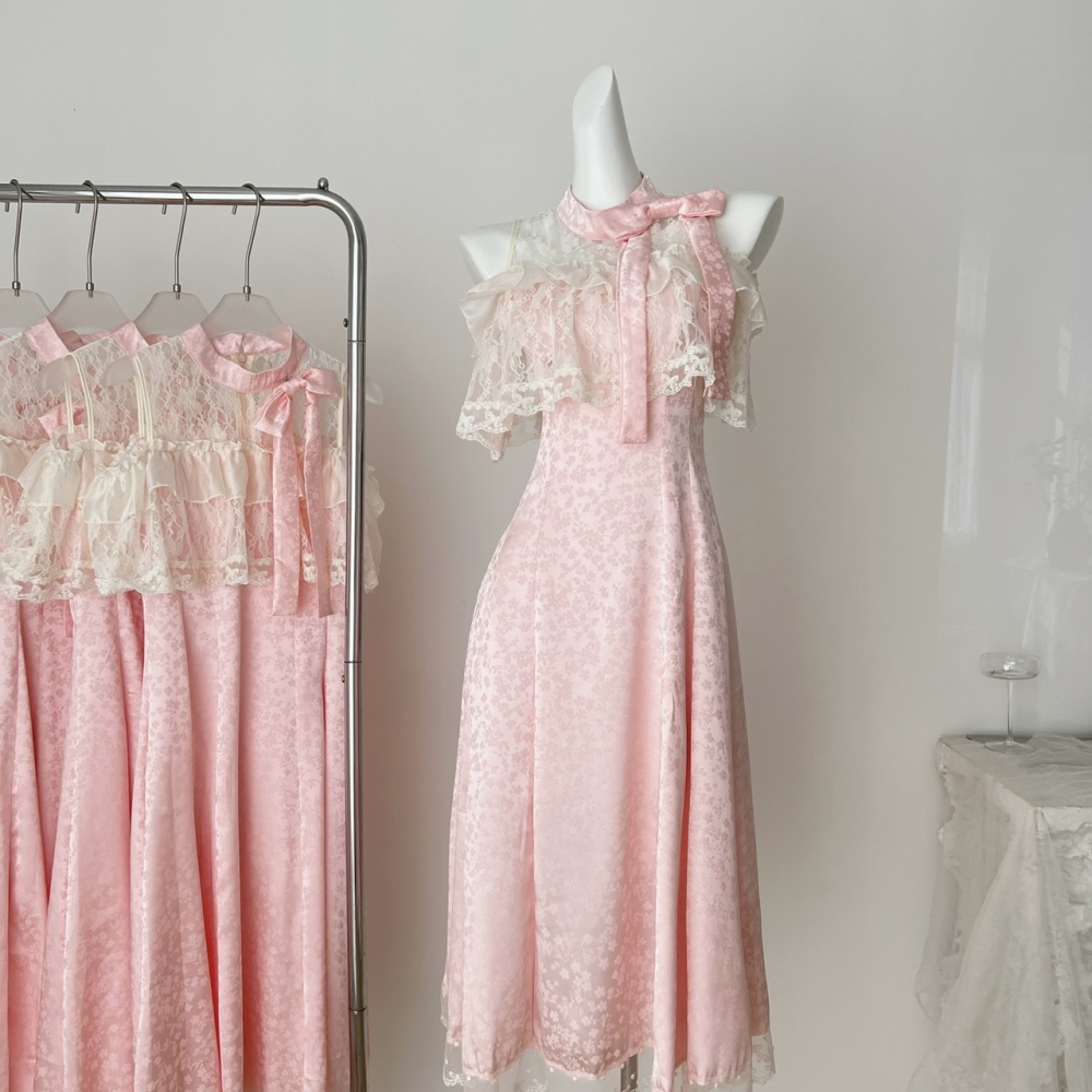 Elegant lace long dress Japanese style dress