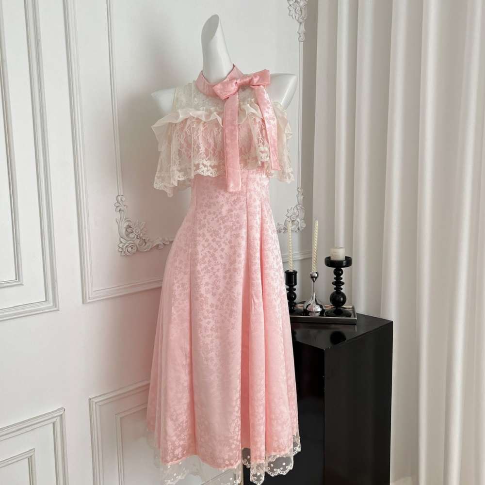 Elegant lace long dress Japanese style dress
