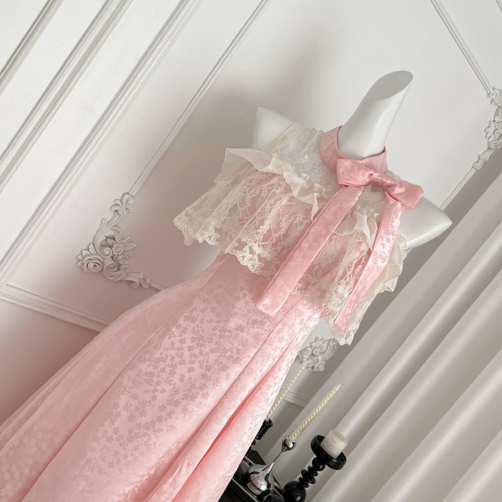 Elegant lace long dress Japanese style dress