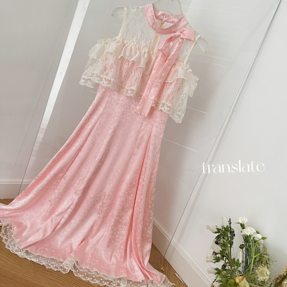 Elegant lace long dress Japanese style dress