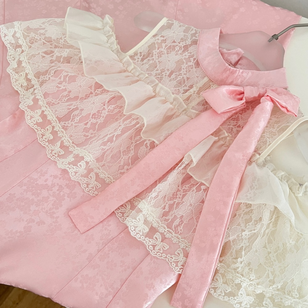 Elegant lace long dress Japanese style dress