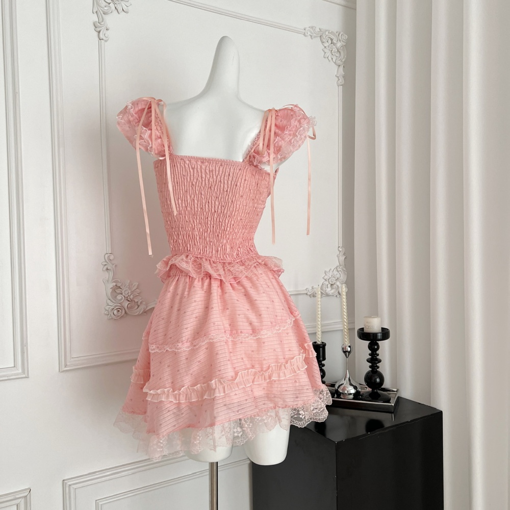 Sweetheart niche tops summer short skirt a set