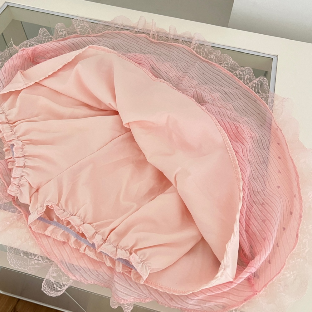 Sweetheart niche tops summer short skirt a set
