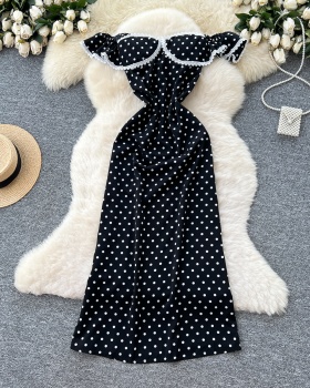 Pink pinched waist formal dress splice dress
