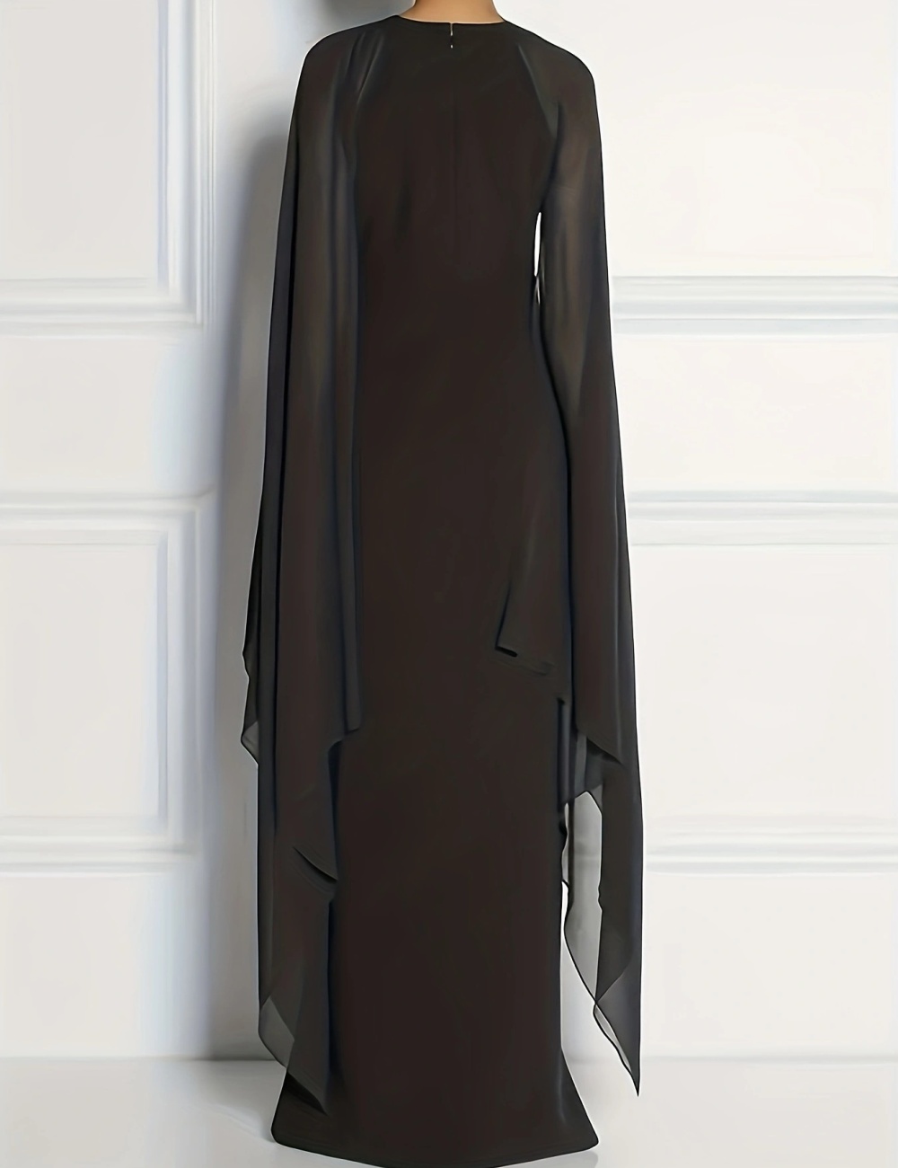 Slim split long evening dress large yard elegant pure shawl