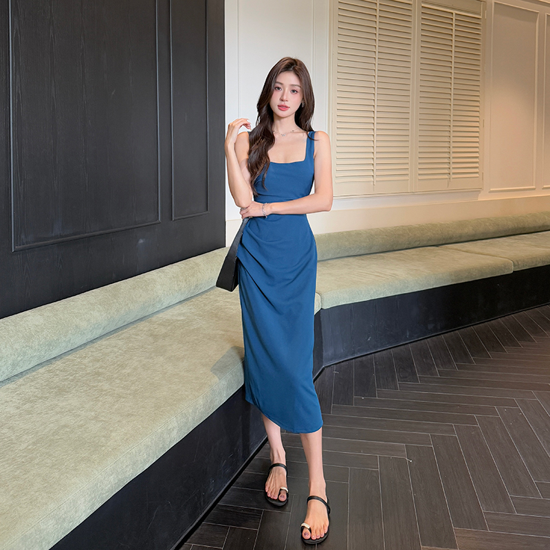 Sling temperament France style dress for women