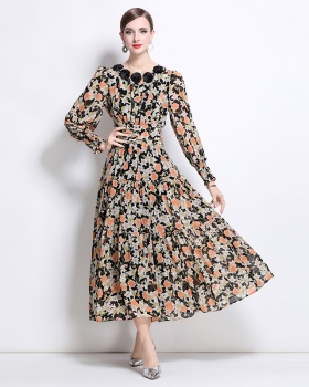 Fashion big skirt dress European style long dress