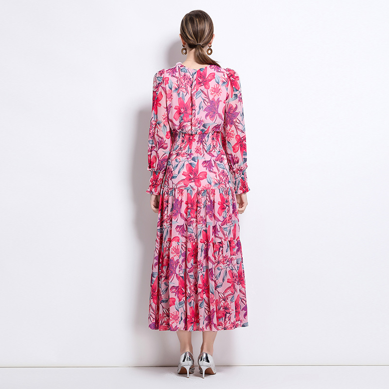 Fashion big skirt dress European style long dress