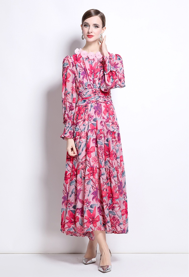 Fashion big skirt dress European style long dress