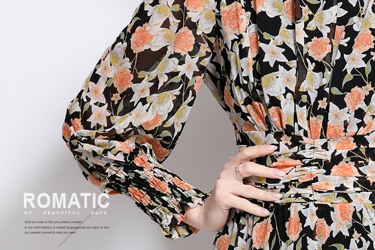 Fashion big skirt dress European style long dress