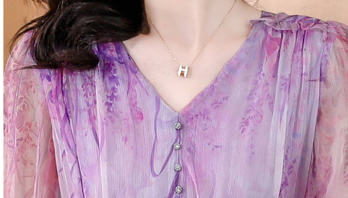 Temperament silk Casual France style show young dress