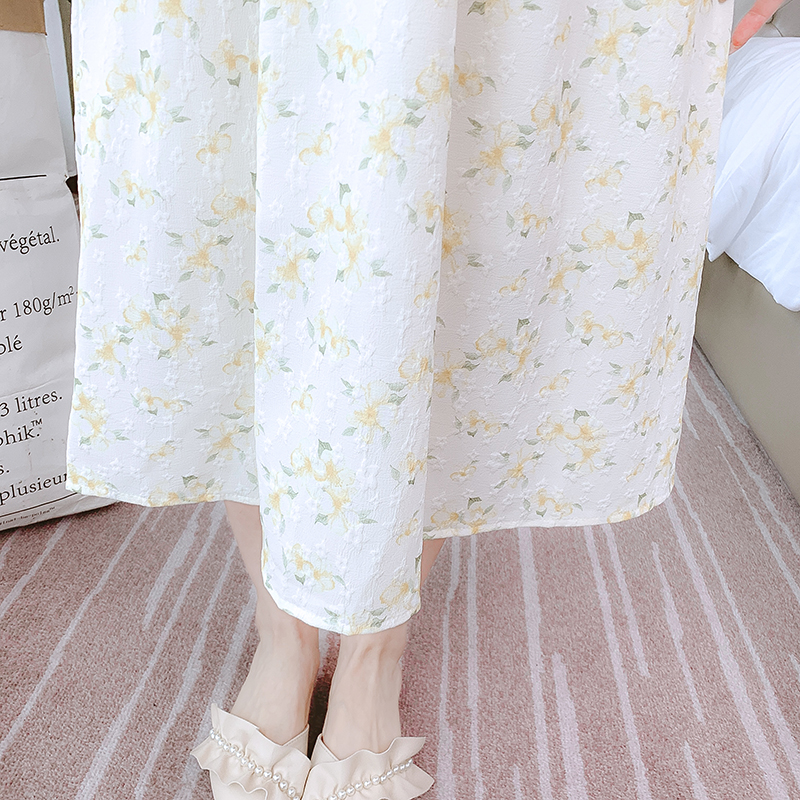 Travel long dress summer vacation strap dress for women