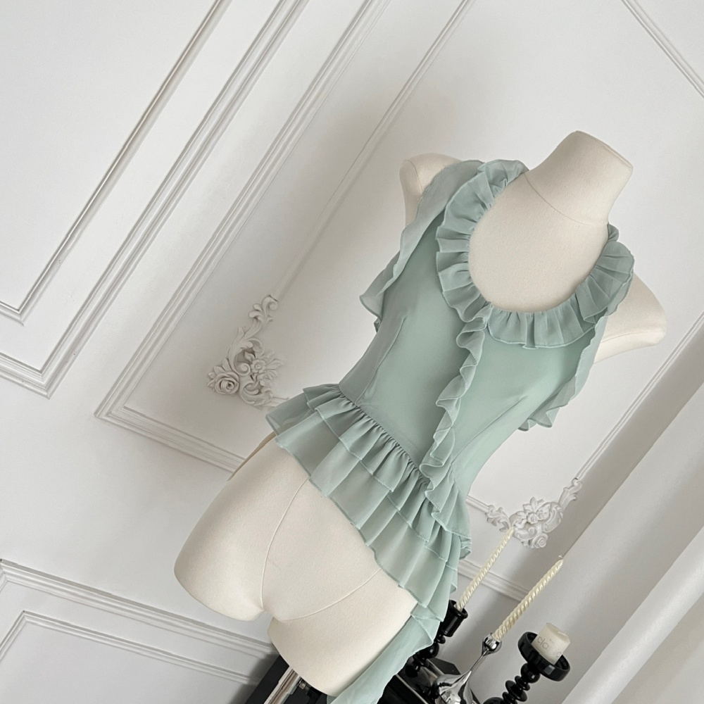 Halter sexy sleeveless slim thin tops for women