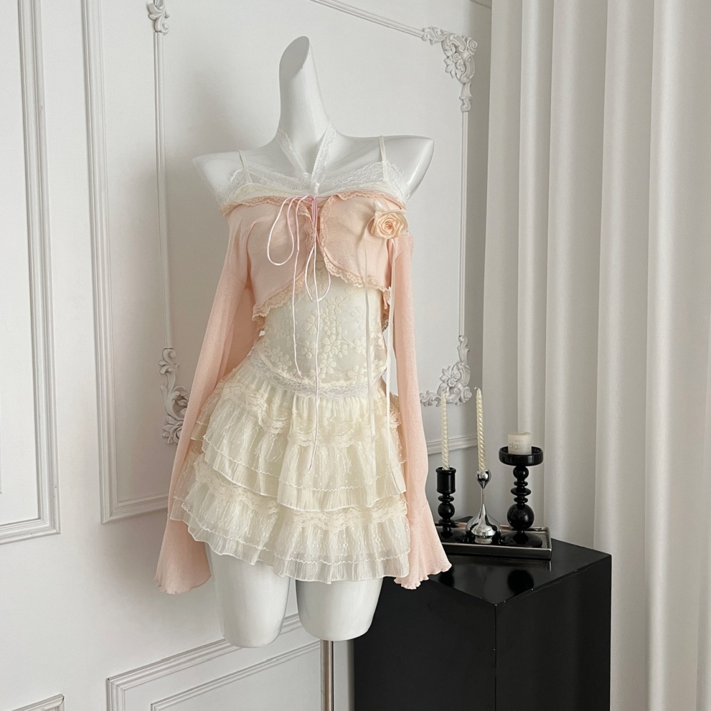 Summer enticement halter tops niche smock a set