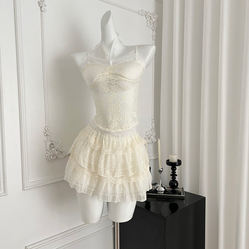 Summer enticement halter tops niche smock a set
