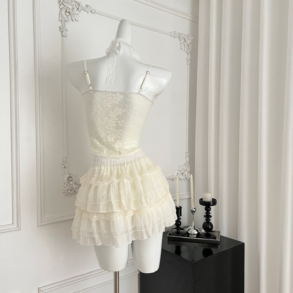 Summer enticement halter tops niche smock a set