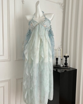 Conjoined summer halter sling dress for women