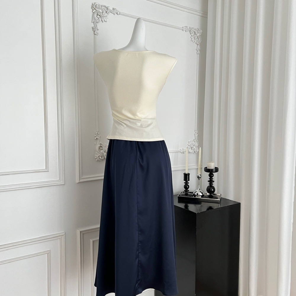 Summer relief tops Chinese style sweater a set