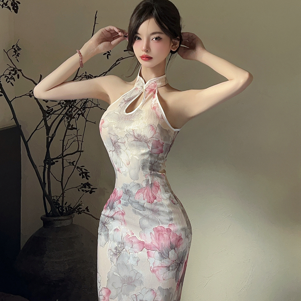 Slim package hip dress light cheongsam for women