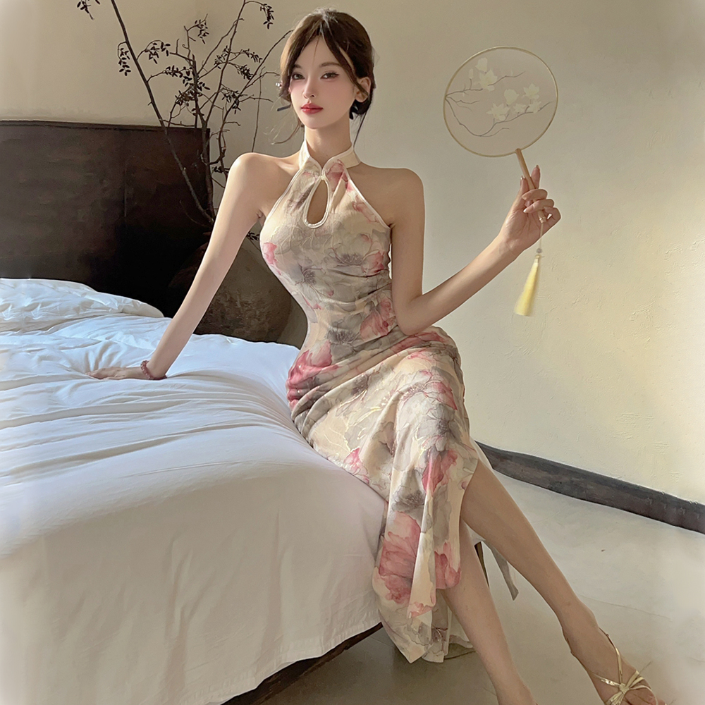 Slim package hip dress light cheongsam for women