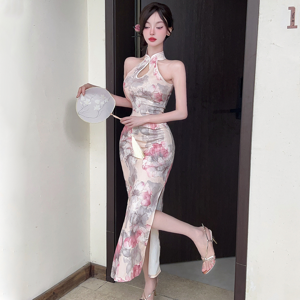 Slim package hip dress light cheongsam for women