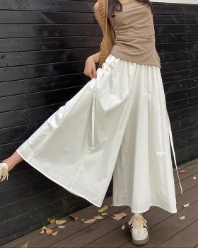 Drape culottes thin wide leg pants for women