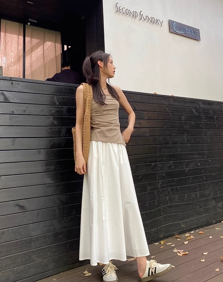 Drape culottes thin wide leg pants for women