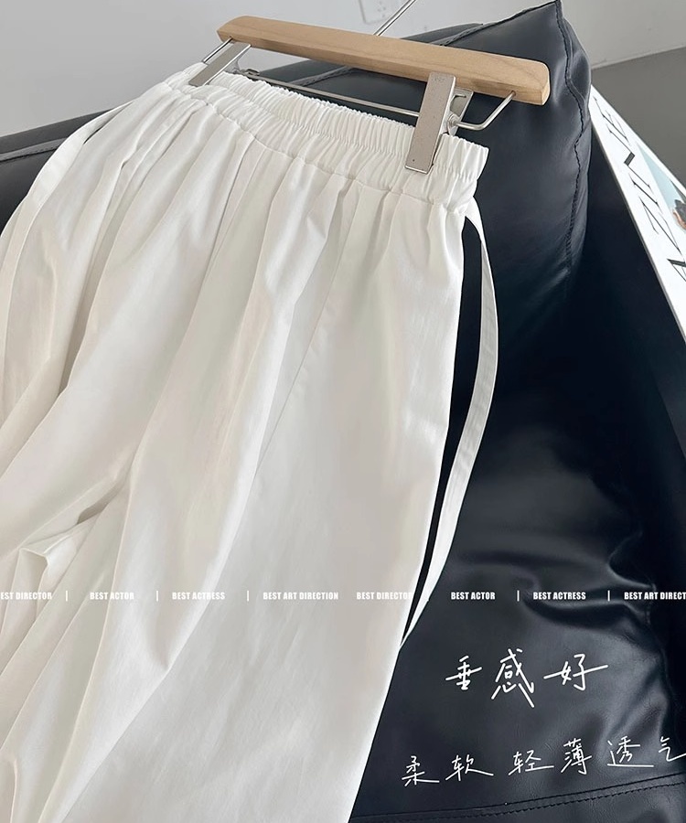 Drape culottes thin wide leg pants for women