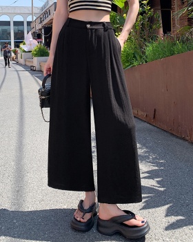 Casual drape loose wide leg pants for women