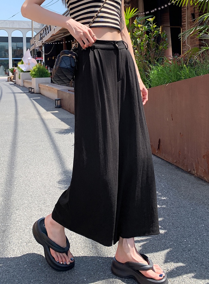 Casual drape loose wide leg pants for women
