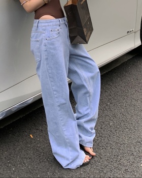 Straight wide leg all-match jeans