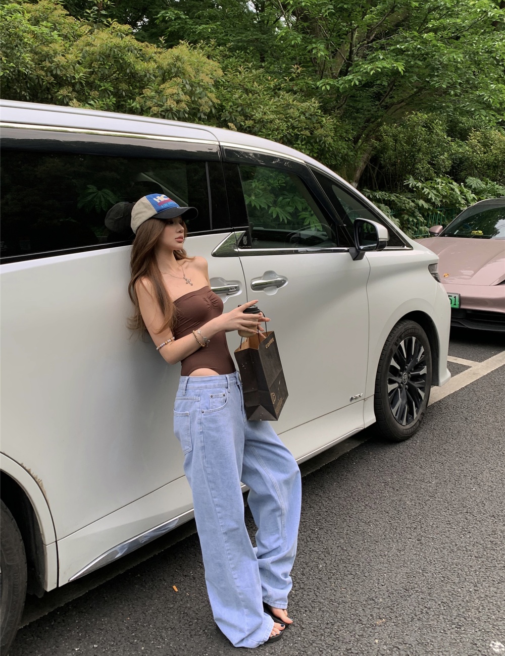 Straight wide leg all-match jeans