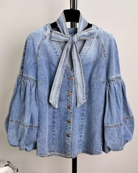 Light color shirt puff sleeve tops for women