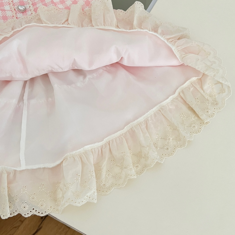 Summer sweet thin dress lovely pink Sexy underwear