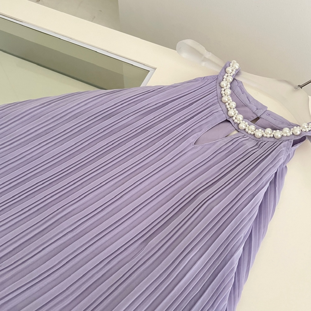 Chanelstyle ladies halter T-back summer temperament dress
