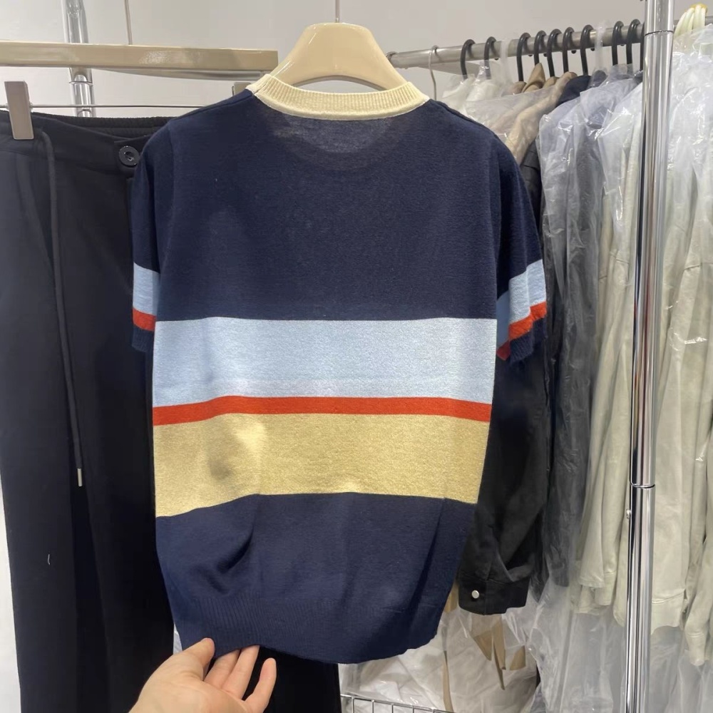 Fashion slim T-shirt round neck short sleeve tops for women