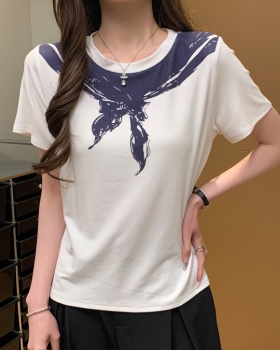 Printing personality T-shirt Casual summer tops for women