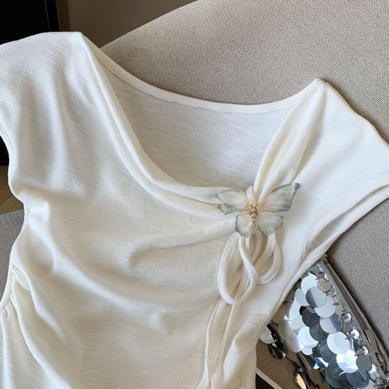 Sleeveless T-shirt small shirt for women